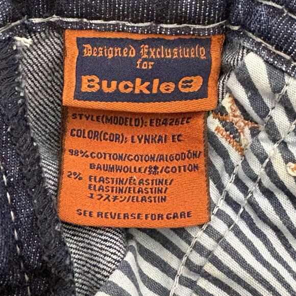 WOMENS Rock Revival LYNKAI Crystal Rhinestone Stitched Easy Crop Jeans 32 Y2K - Picture 15 of 16